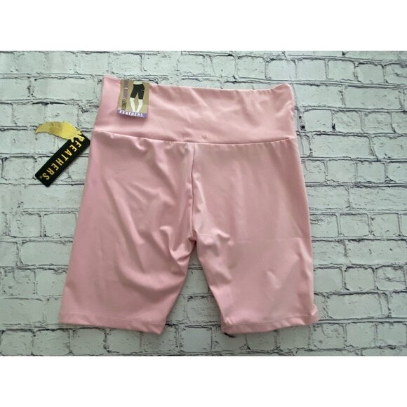 Feathers Pink XL Fitness Bike Shorts Soft Stretch Leggings Workout‎ Yoga NWT - Picture 9 of 16